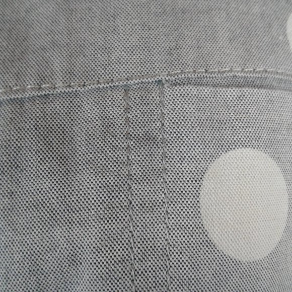 Polka Dot Button Down Long Sleeve Blouse - Picture 4 of 5